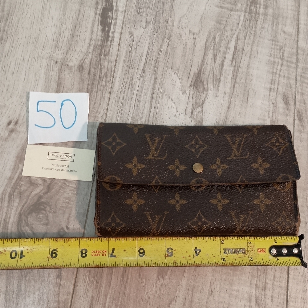 Authentic Louis Vuitton Monogram Porte Tresor International Trifold Long Wallet - Picture 16 of 16